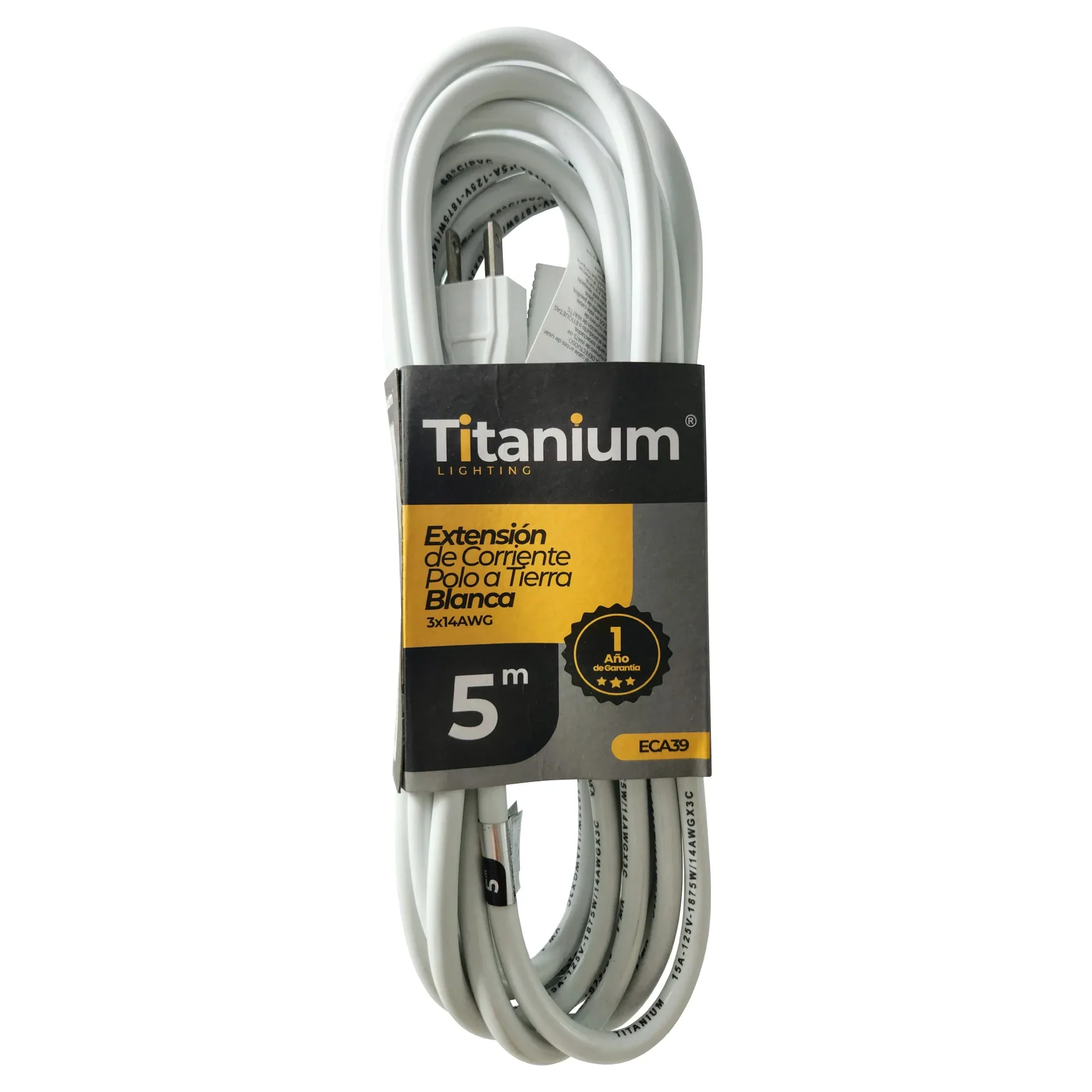 REF ECA 39 Extensión eléctrica polo a tierra cable blanco Mercury (5m)