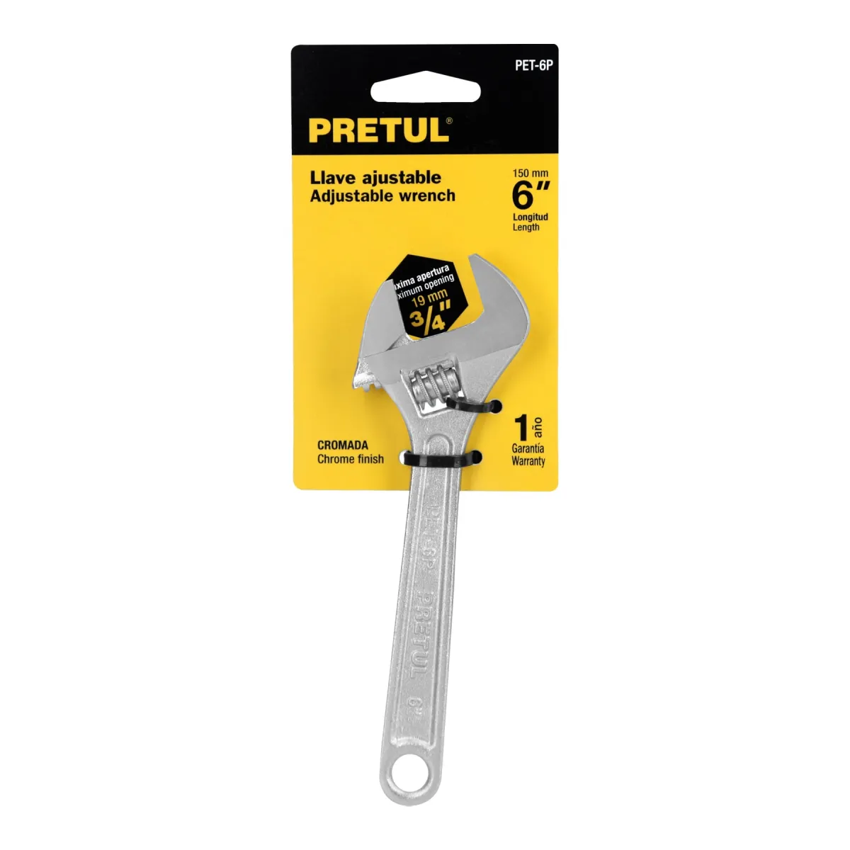 REF 21814 LLAVE 6" AJUSTABLE  PRETUL