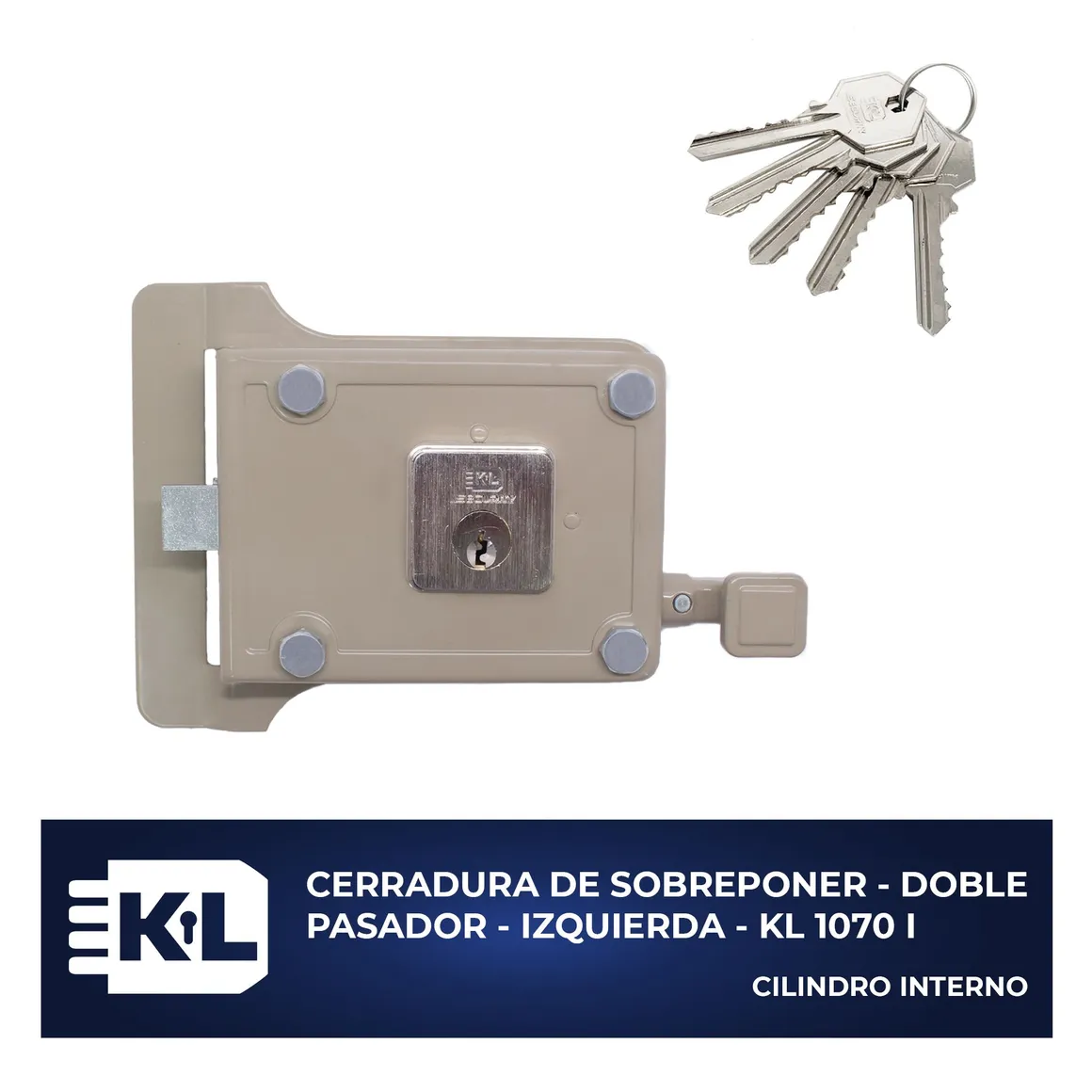 REF KL1070I CHAPA O CERRADURA SOBREPONER I