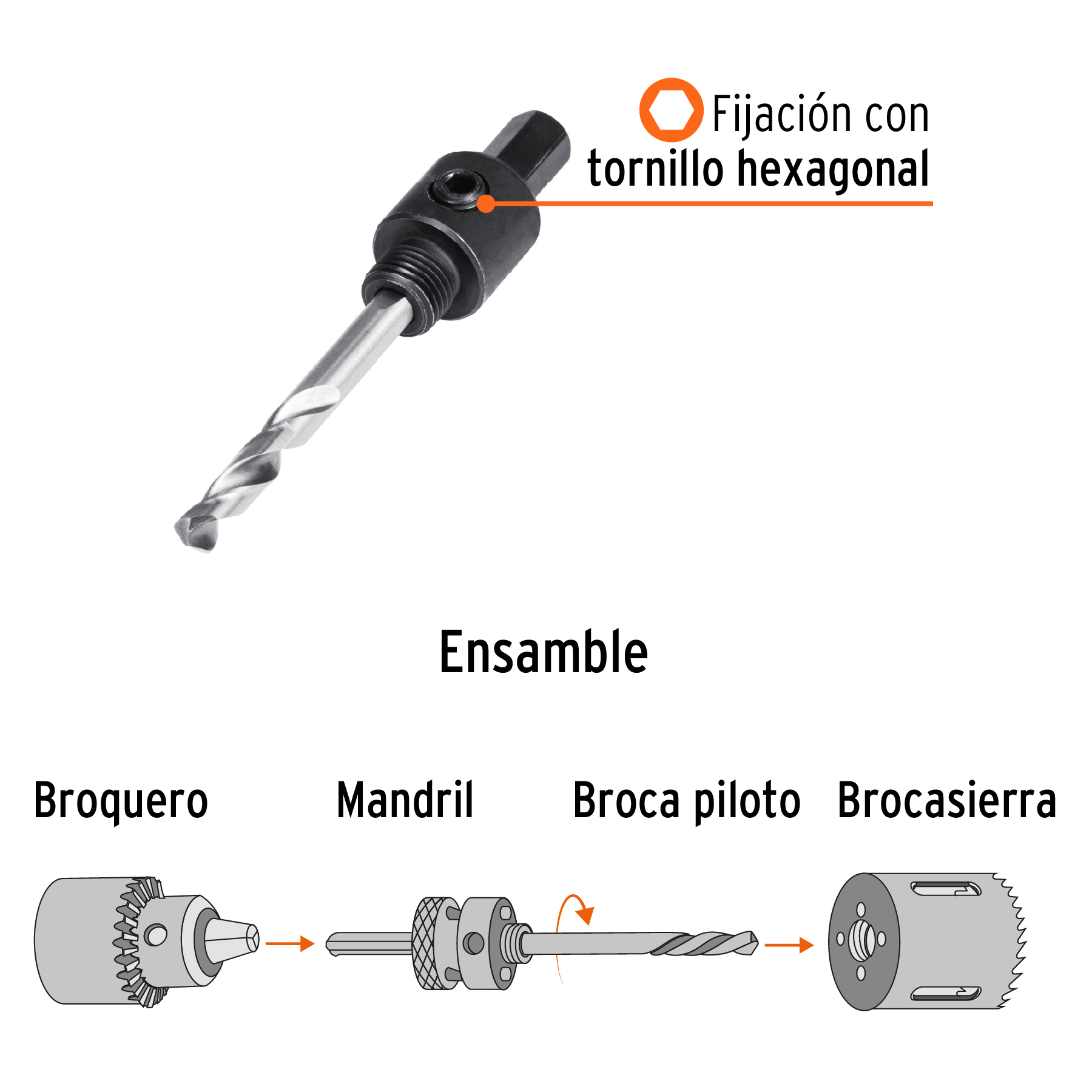 REF18122 MADRIL BROCA SIERRA BIMETALICA