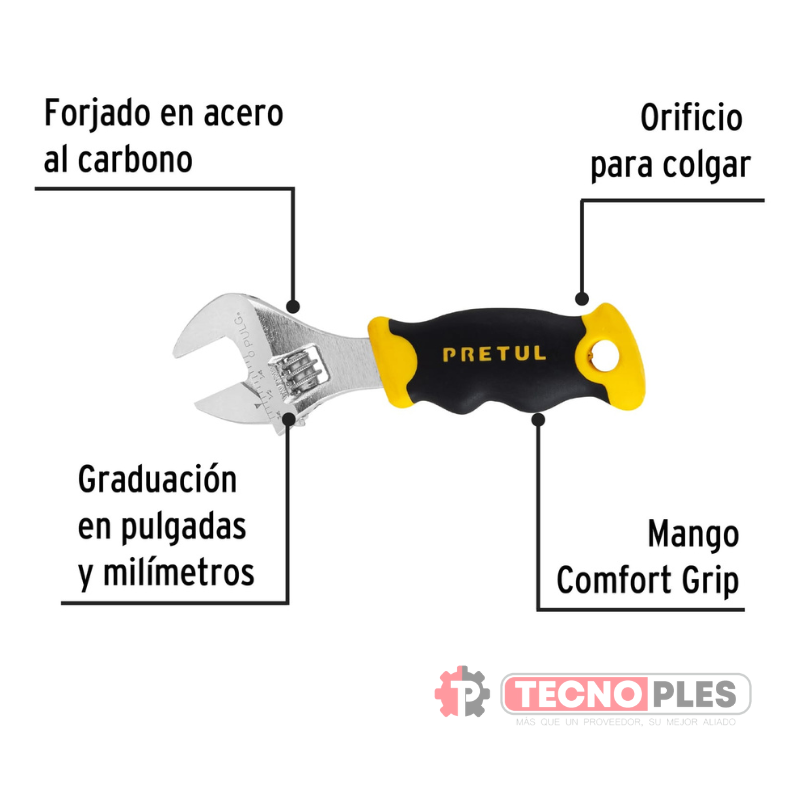 REF 28218 LLAVE AJUSTABLE CORTA