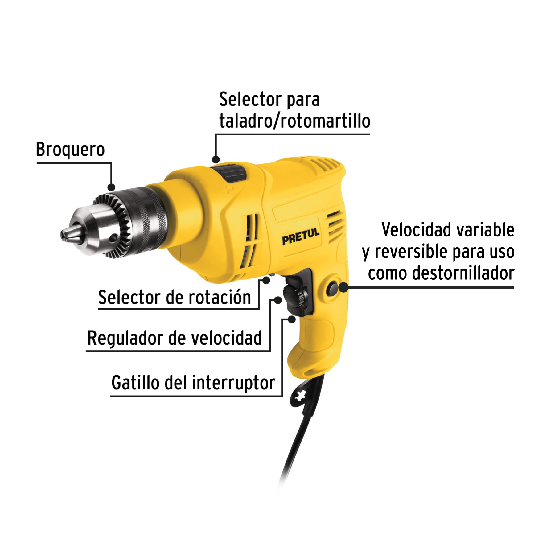 REF 28112  ROTOMARTILLO HAMMER DRILL  1/2 550 W