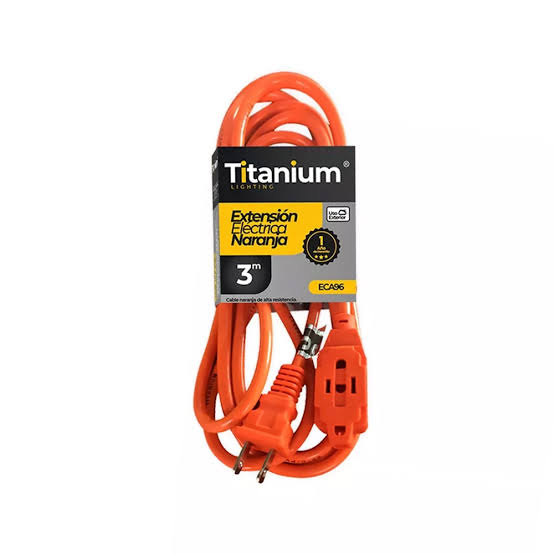 REF  ECA96 EXTENCION ELECTRICA NARANJA 3M