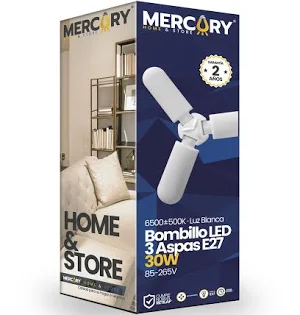 REF IBL MERCURY BOMBILLO LED 3 ASPAS ESCUALIZABLE 30 W
