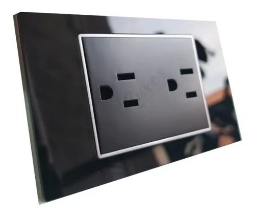 REF ETI55 BLACK MIRORR TOMA CORRIENTE NEGRO