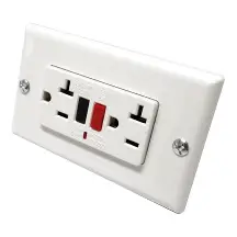 REF GR-GFCI-2P  TOMA GFCI DOBLE FALLA TIERRA 20 A 125 V BLANCA