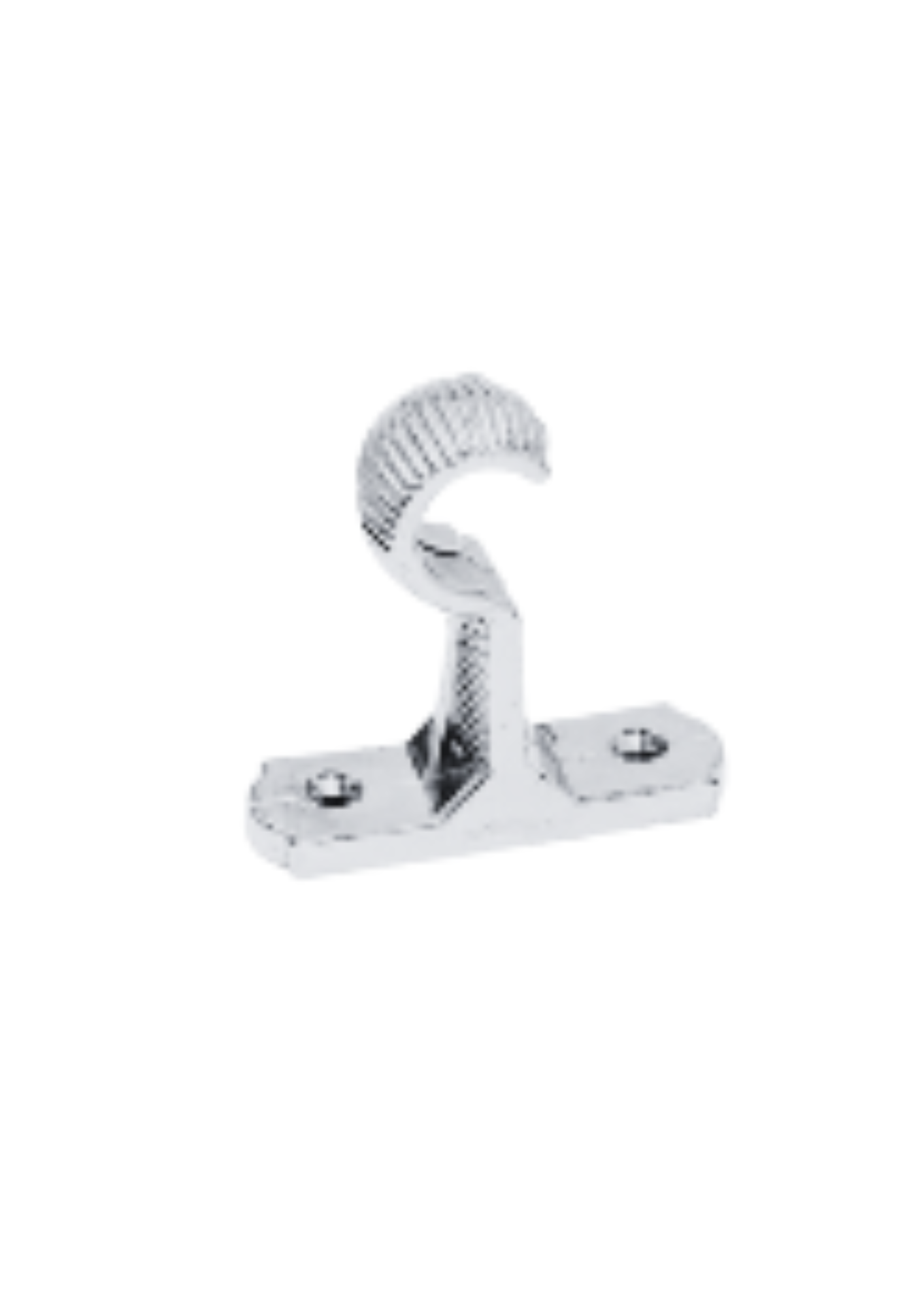 SOPORTE  5/8  ABS  PARED CROMADO