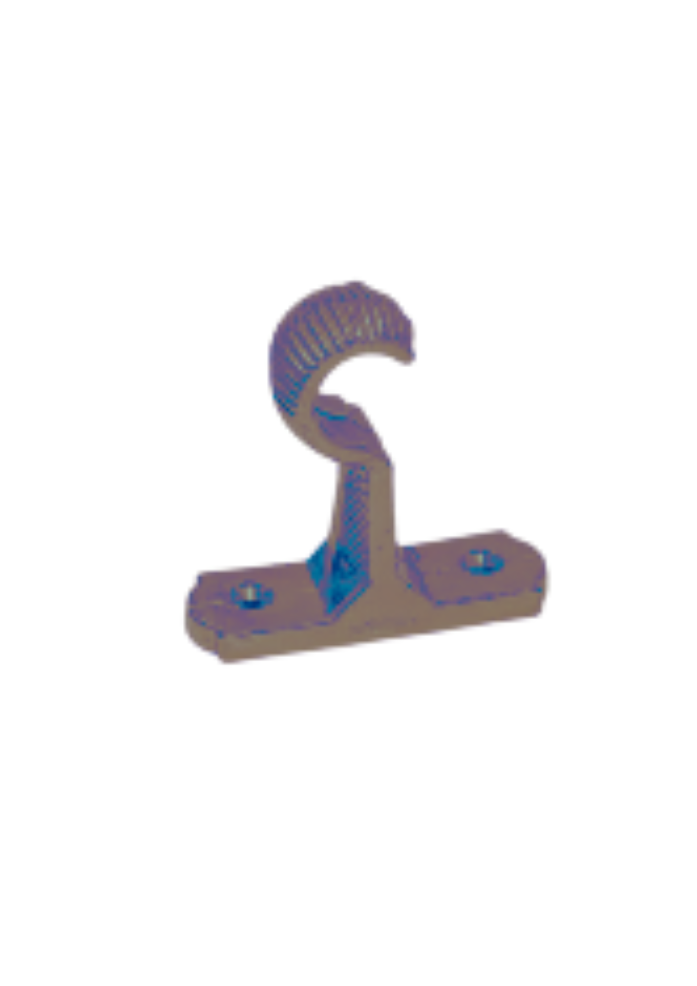 SOPORTE 5/8  ABS PARED  CAFE