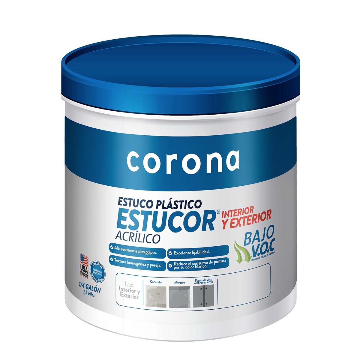 ESTUCOR ESTUCO ACRILICO GALON X 6 KG