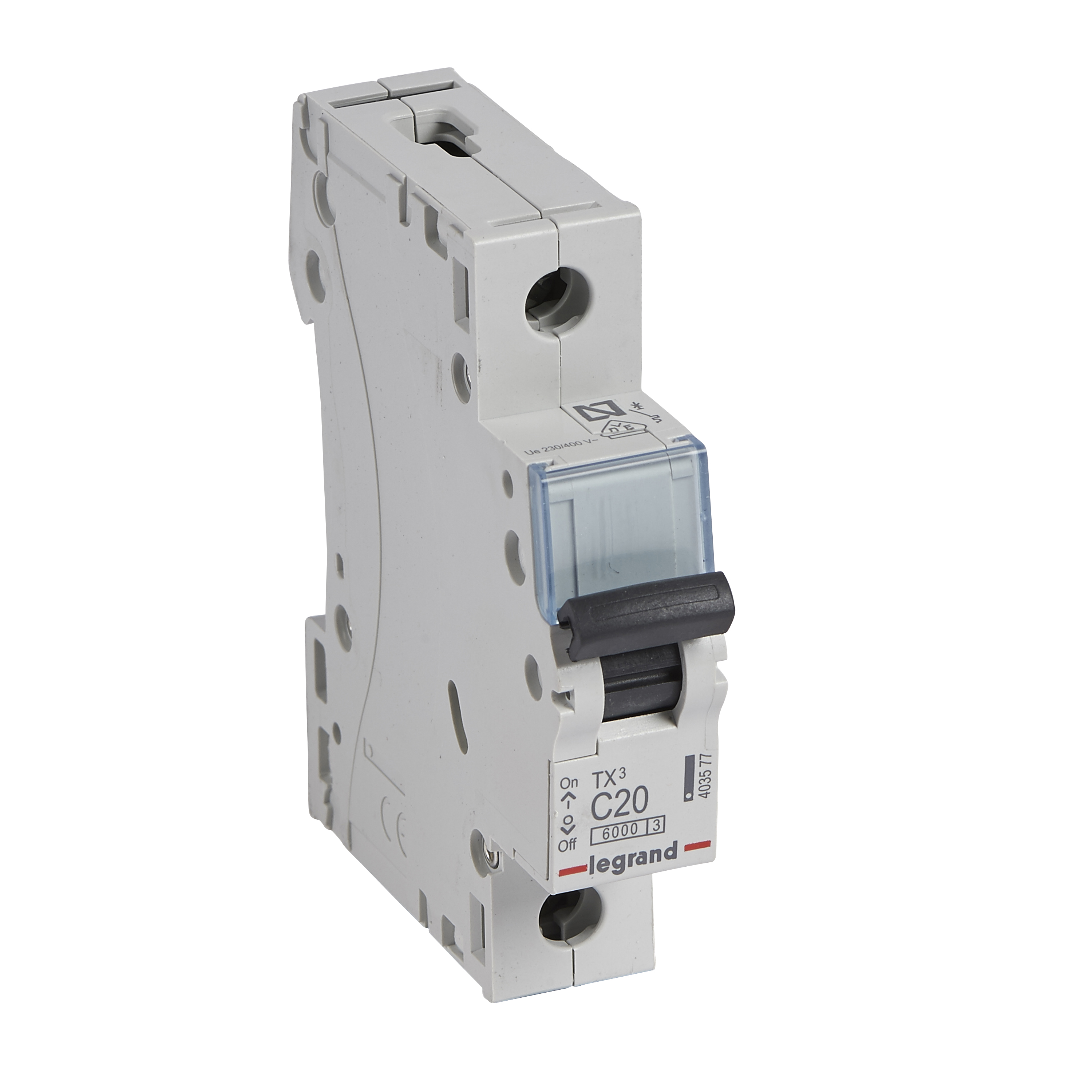 BREAKER TIPO RIEL TX3 TERMOMAGNETICO AMPERAJE 20A REF 403577