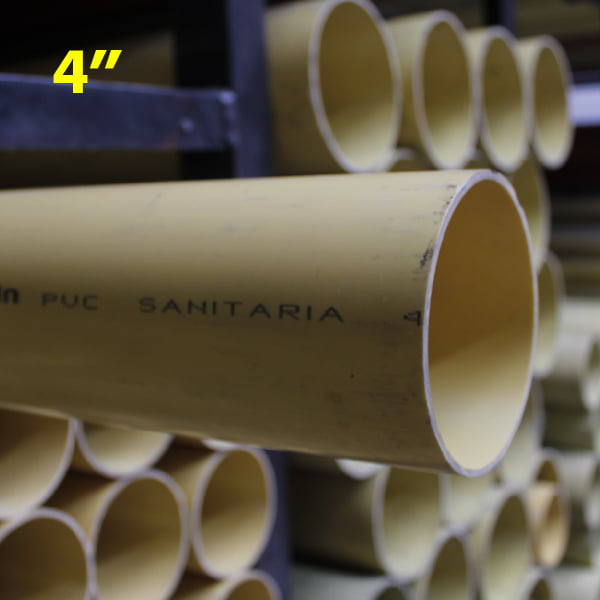 TUBO SANITARIO PLEXIN PESADO 4"