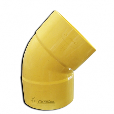 REF 2901179 SEMICODO SANITARIO DE 1 1/2 CAMPANA X CAMPANA MARCA PAVCO